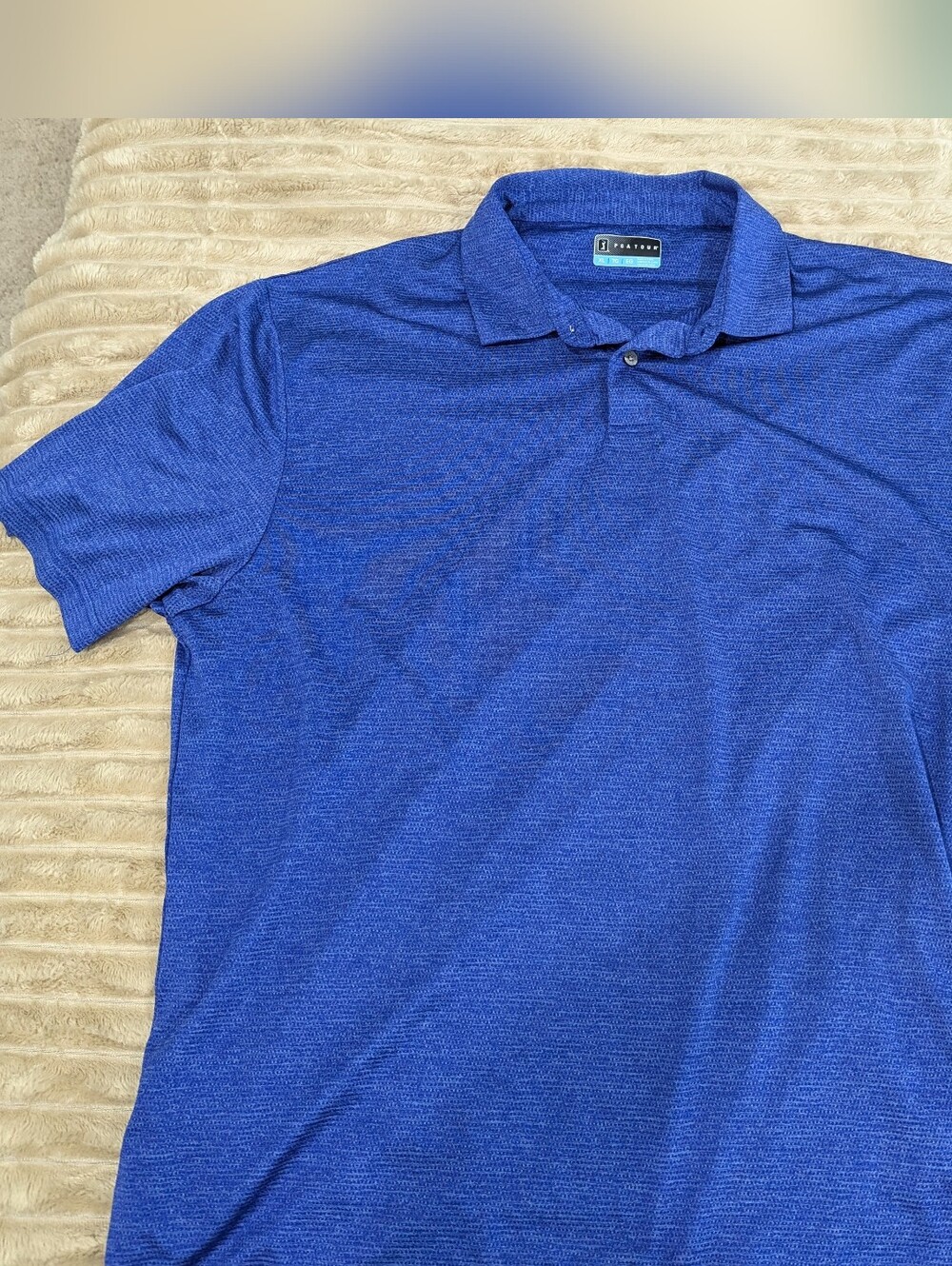 PGA Tour Royal Blue Golf Performance Polo